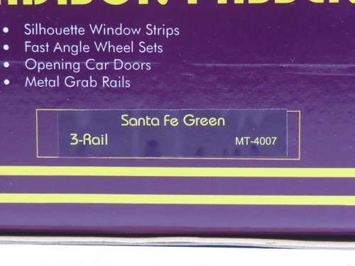 MTH MT-4007 Santa Fe Green Madison Passenger Set LN - Picture 10 of 10
