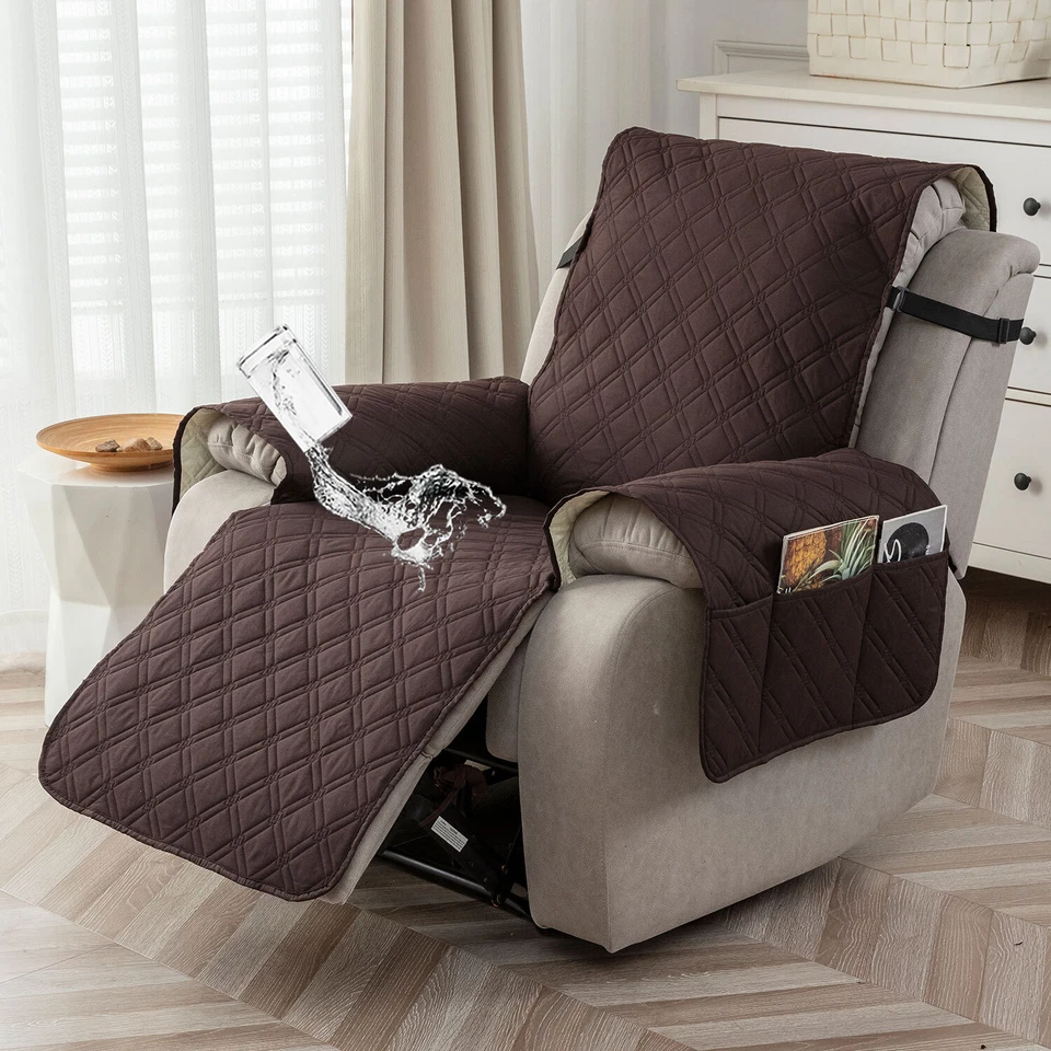 100% Waterproof Recliner Chair Cover Non Slip Recliner Covers for Recliner Chair - Image 3 of 4