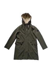 Aigle Women Green Hooded Jacket With Detachable Inner Fleece Vest. Small/uk 8-10