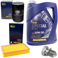 MotoröL Filter Set 10W30 5 Liter + ÖLablassschraube FüR VW Multivan Transporter