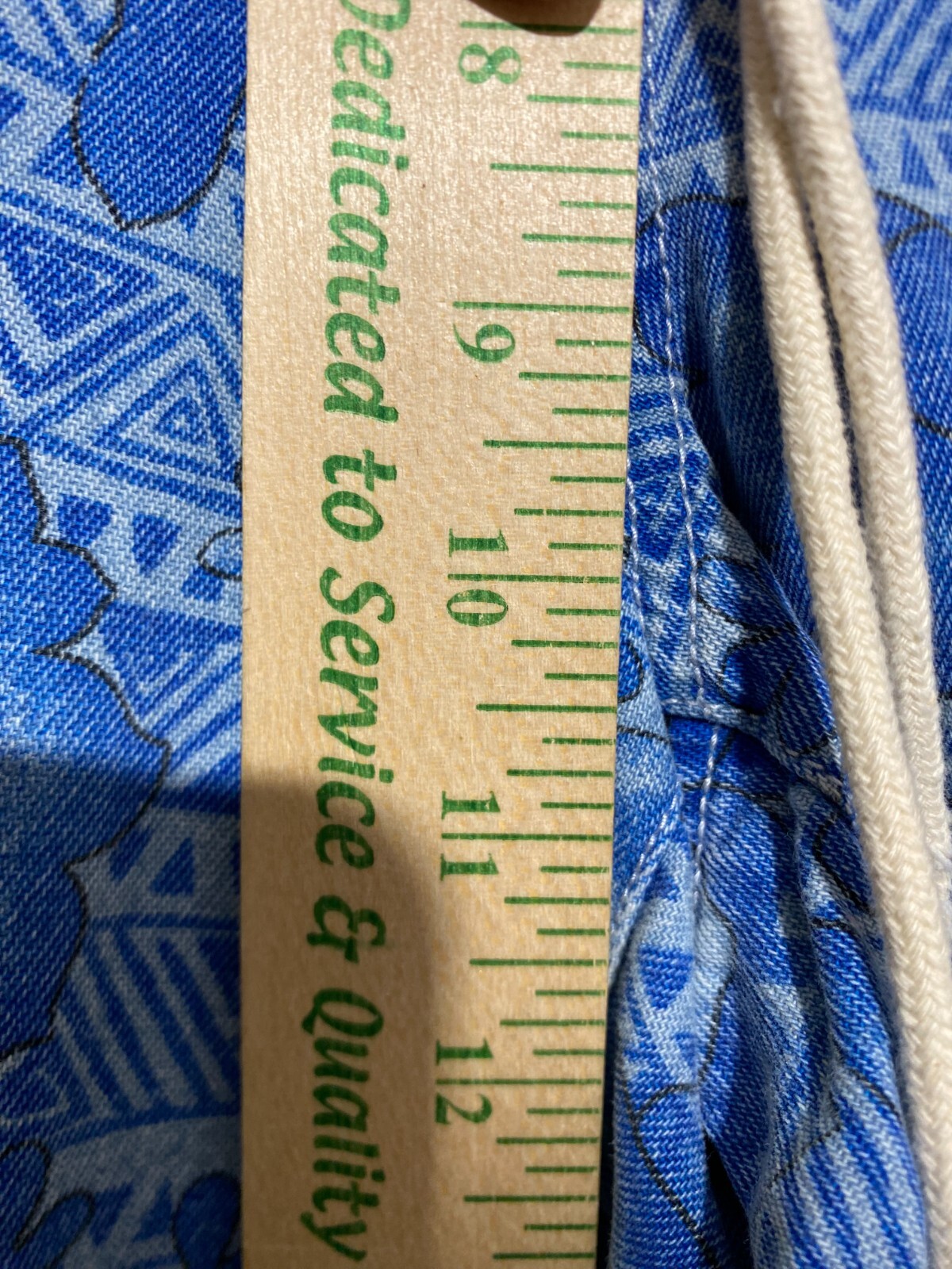 Tommy Hilfiger Cropped Pants Women Size 12 Floral Print Denim Drawstring Waist thumbnail 10