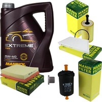 Mann Inspektionspaket 5 L Mannol Extreme 5W-40 FüR Peugeot 206 CC 1.6 16V 1.4I