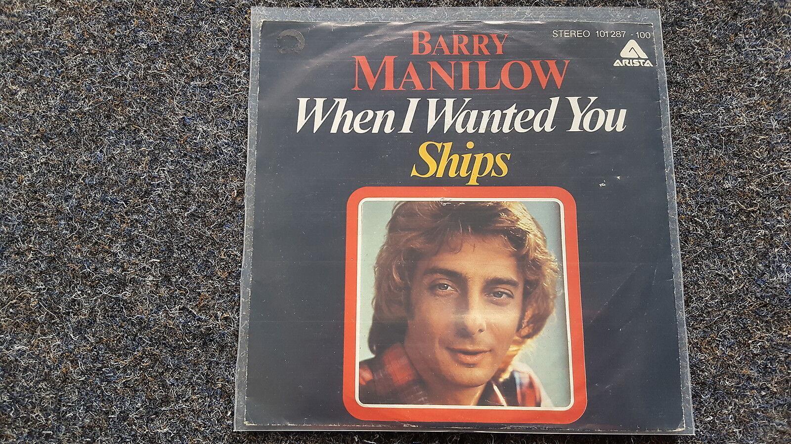 7"" Single Vinyl Barry Manilow - When I wanted you Germany
