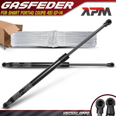2x Gasfeder Heckklappe Dämpfer 445 mm 90 N für Smart Fortwo Coupe 451 2007-2014