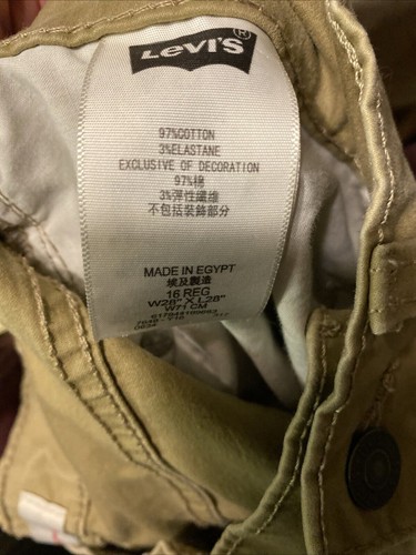 Boys Levi's 511 Slim Brown Jeans 16 Reg 28x28 - Picture 5 of 6