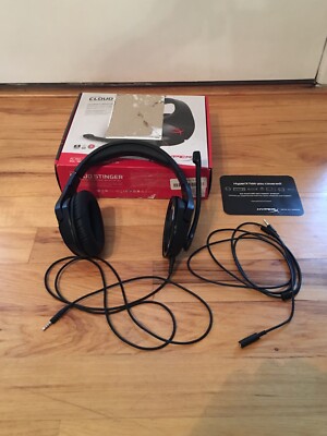HyperX Cloud Stinger Black Headband Gaming Headset for PC and PS4 - Used