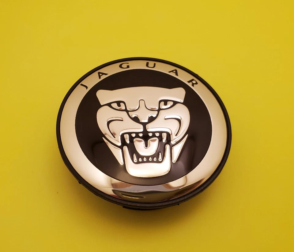 JAGUAR Set Of 4 Black Wheel Center Cap 59mm - - Satisfaction Guaranteed - Image 3 of 4