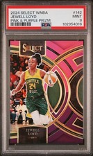 PSA 9 2024 Select WNBA Pink Purple Prizm Jewell Loyd Seattle #142 /99 LOW POP
