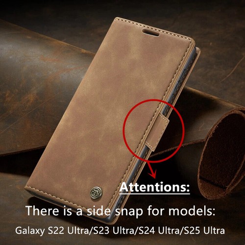 CaseMe Magnetic Wallet Card Leather Case For Samsung S25 S24 S23 S22 S21 S20+ - Picture 2 of 73