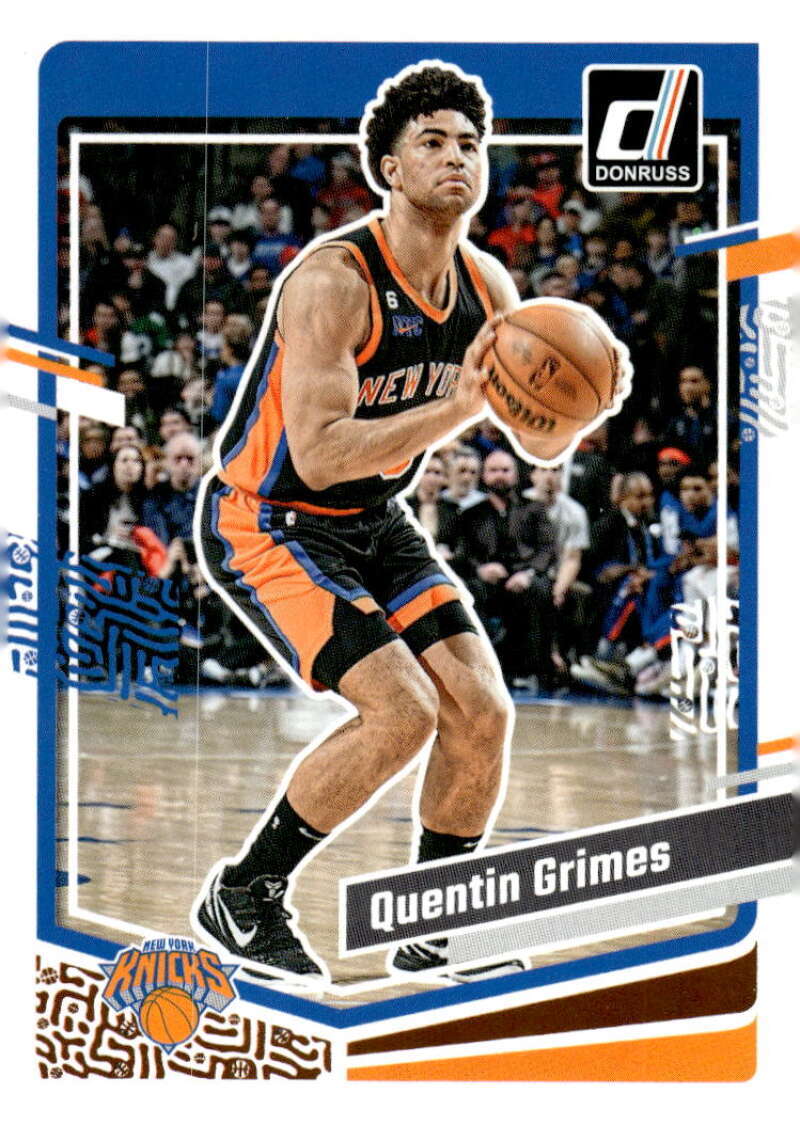 Quentin Grimes 2023-24 Donruss #100 NBA Knicks ID:92426 | eBay