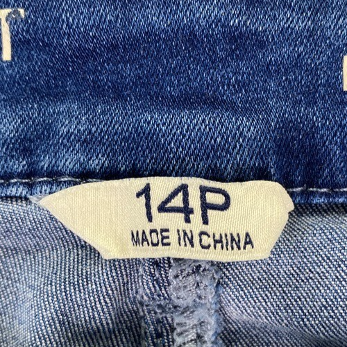 Laurie Felt Size 14P Petite BFF Denim Boot Cut Jeans Stretch (32x27) Whiskered - Picture 5 of 14
