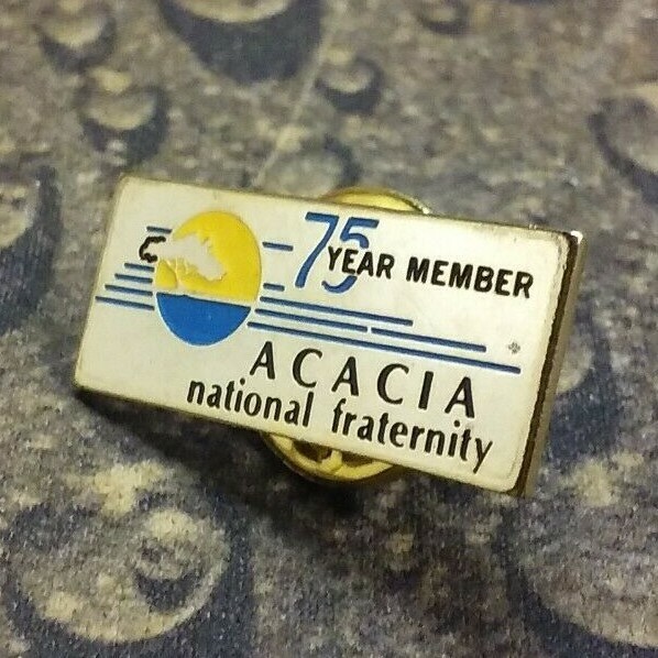 ACACIA National Fraternity pin badge 75 Year Member eBay