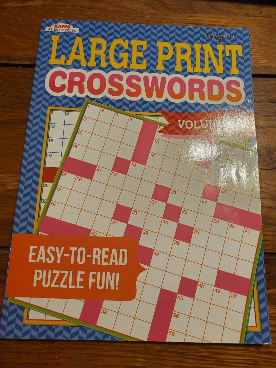 122　Crosswords　Puzzle　Vol　Brand　Print　Ship　New　Great　Fast　Large　Big　eBay