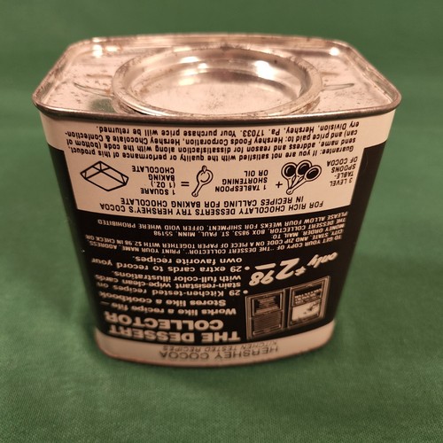 Hersheys Cocoa 8 Oz Upside-down Dose Herstellerfehler Vintage Dose Sammler - Bild 2 von 8