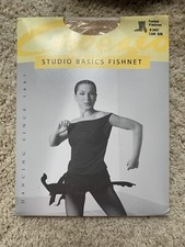 New CAPEZIO Studio Basics Footed Fishnet Tights 3407 Color: Car Size: S/M