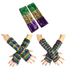 Colorful Wrist Cuffs Sequins Sleeves Ideal For Carnivals Stage And Celebrations