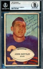 John Dottley Beckett BAS Signed 1953 Bowman Autograph