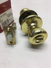 Kwikset Privacy Tylo Bed And Bath Polished Bright Brass NEW