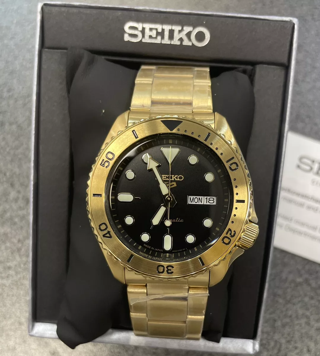 Seiko 5 top sports gold