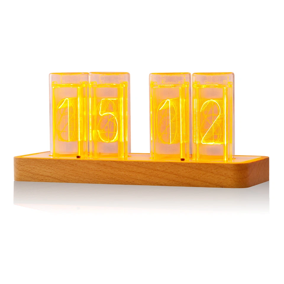 Modern Digital LED Clock Home Décor Desk Clock Ref Vintage Nixie Tube Clock  - Image 2 of 4