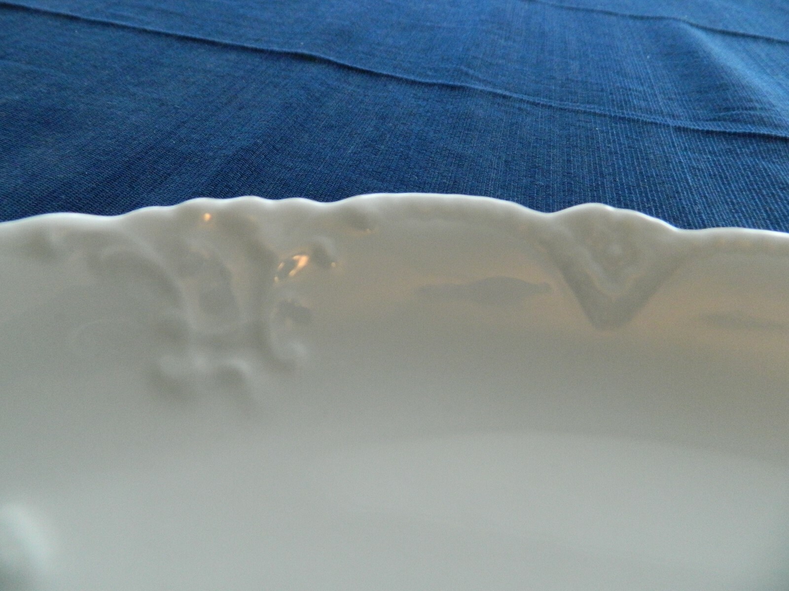 Theodore Haviland Limoge China St. Germain White 14 1/2" L Serving