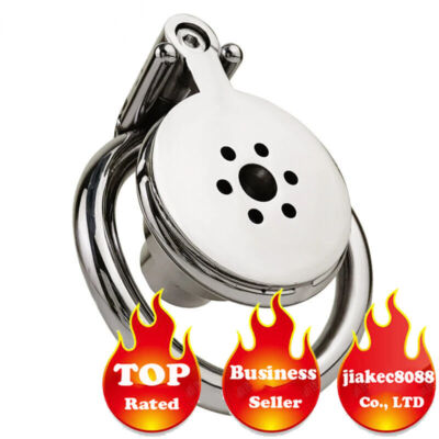 classics Sissy Flat Chastity Cage Chastity Metal Ring Stainless Steel Device
