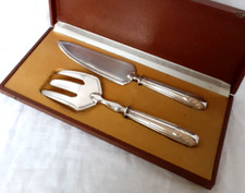 Couverts de service à poisson  Métal Argenté Art Déco