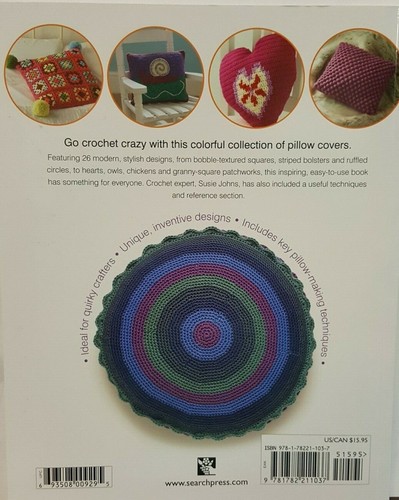 Crochet Pillows Book Susie Johns Instructions For 20 Designs To Make Soft Cover - Picture 2 of 2