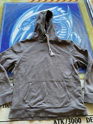 FAT FACE UK Womens Oversized Hoodie Jumper Sz S Gray Cotton Sweatshirt Pullover
