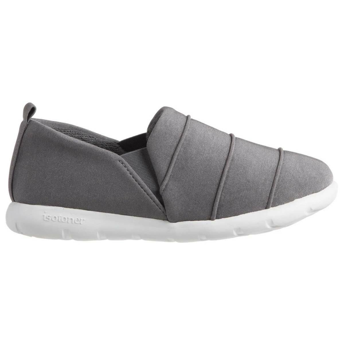Zenz Women's Slip-On Serenity Pintuck Design Satin, Ash
