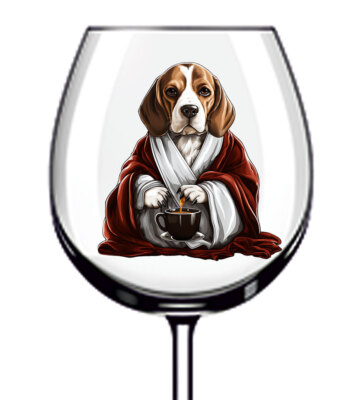 12x Hund Liebe Kaffeebecher Weinglas Flasche Vinyl Aufkleber Aufkleber L339