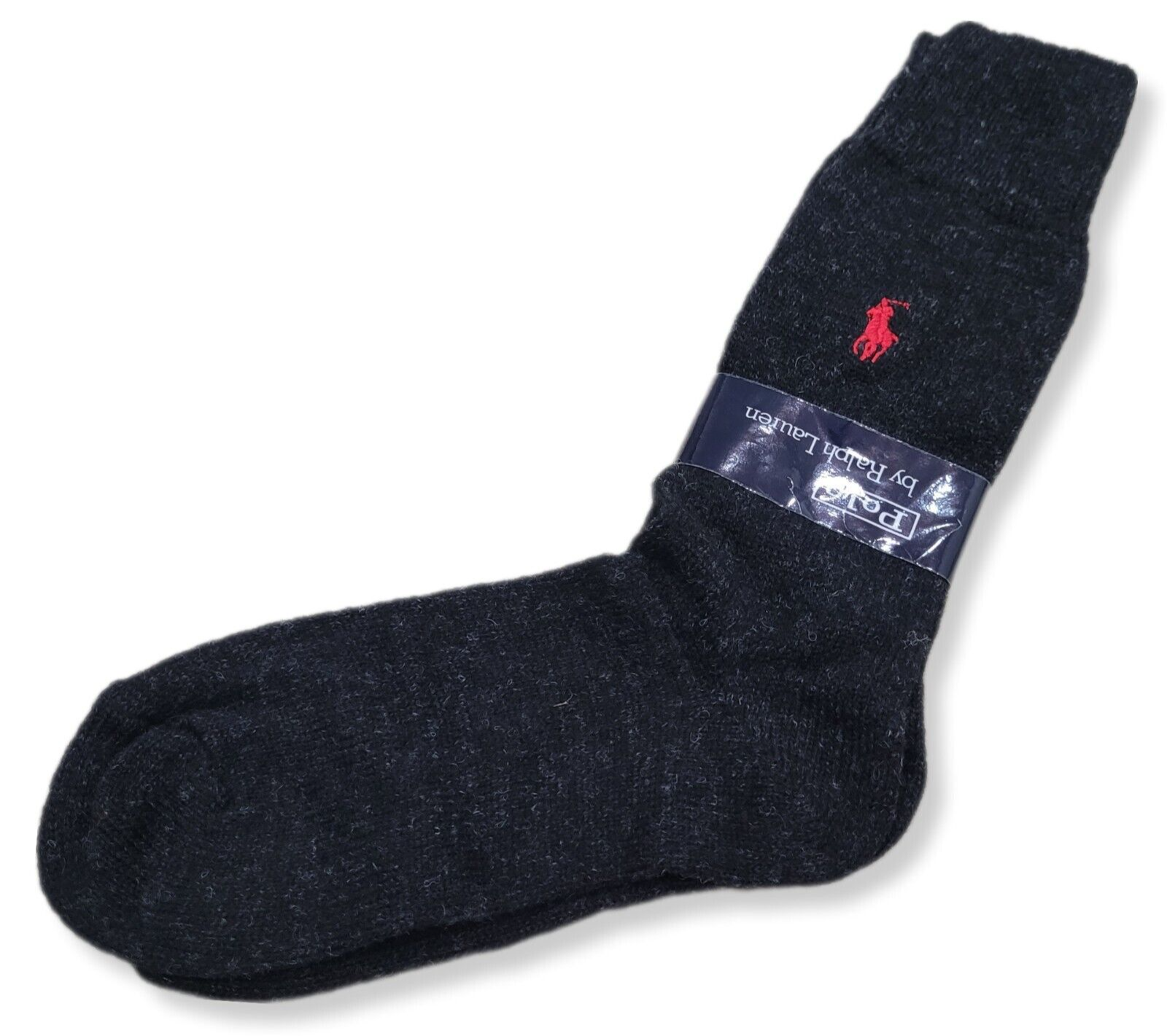 Calze lunghe vintage Polo Ralph Lauren uomo logo pony misto lana 10 13 U.S.A.