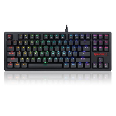 Redragon K598P-KBS 3-Modus 87 Tasten RGB Gaming-Tastatur für Win/Mac