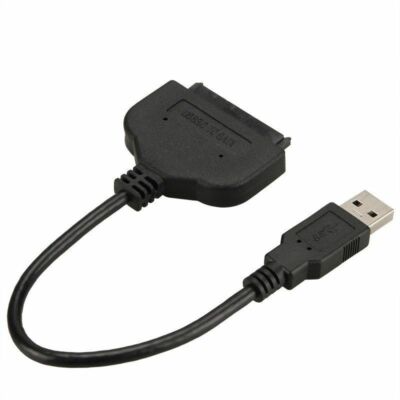 USB 3.0 to 2.5'' SSD HHD SATA III Hard Drive Adapter Cable UASP Black Converter