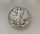 1943 Walking Liberty Half Dollar 90% Silver 50c Very Good US Coin