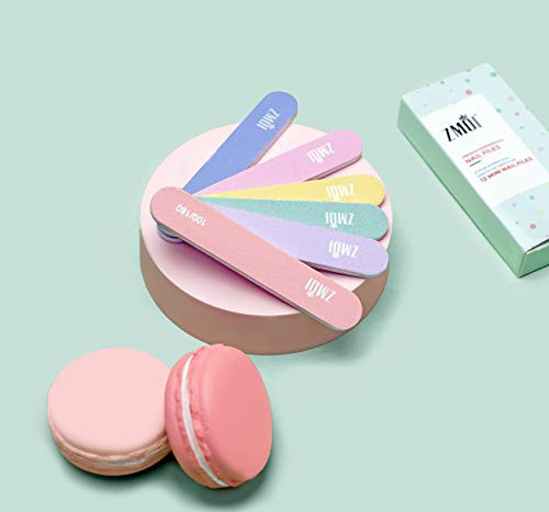 Professional Mini Nail File – 12 Stylish - Practical Fingernail File Pack for 