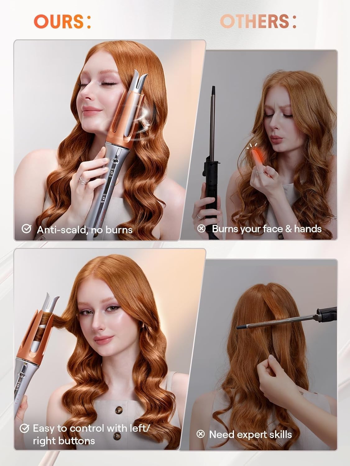 SHEGLAM It Curl Automatico 32mm: Protezione e Styling Professionale - 3