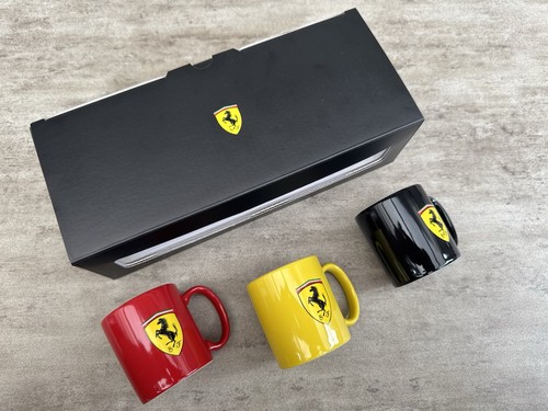 Tasses à café expresso originales Ferrari lot de 3 neuves et dans leur emballage d'origine rare tasse Ferrari - Photo 16/24