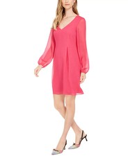 INC International Concepts Women's Bow-Back Shift Dress Short Rose Small NEW