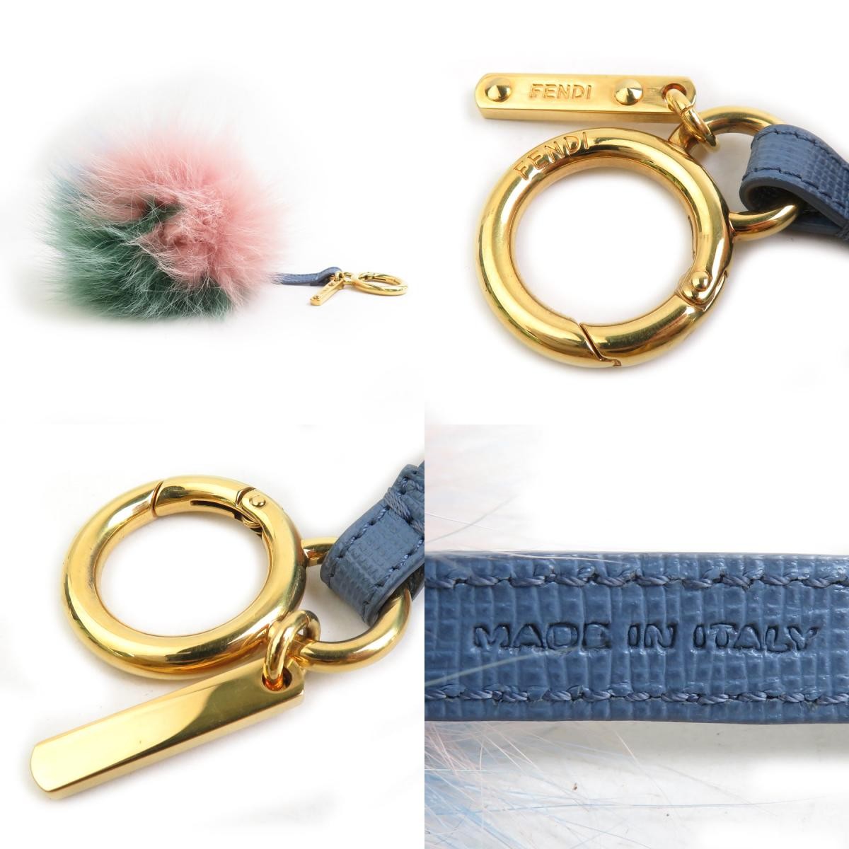 Fendi Fur Metal Multicolor Women's Charm Very Good thumbnail 5