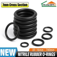 NBR Nitrile Rubber O Rings Seal 7mm Cross Section 16-740mm ID O Rings 70 