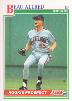 1991 Score #338 Beau Allred
