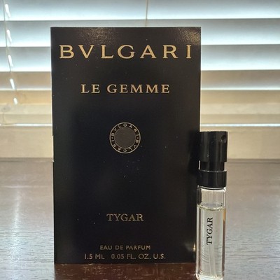 Bvlgari Le Gemme TYGAR Eau de Parfum Sample Vial Spray .05oz, 1.5ml New 