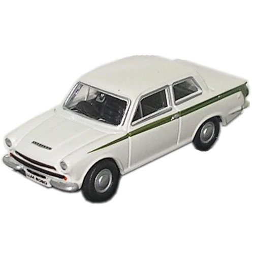 Oxford 76COR1001 Ford Cortina MkI White 1:76 Scale