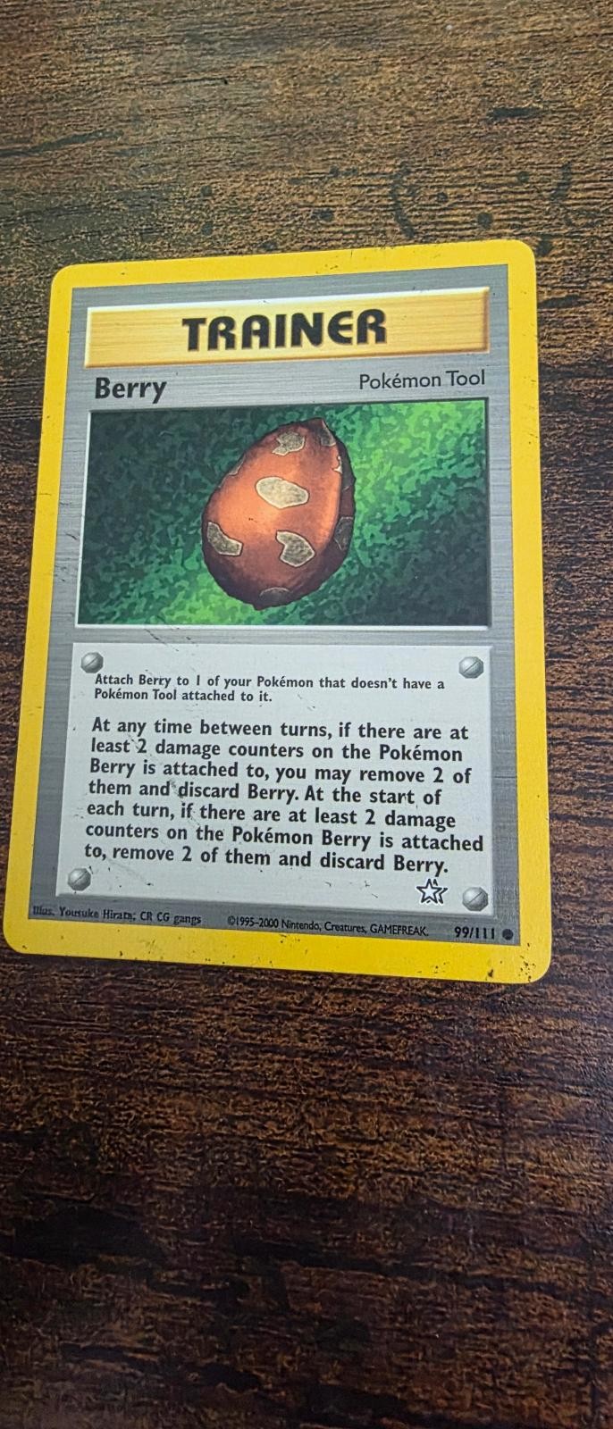 Berry 99/111 Common Neo Genesis Pokemon Unlimited Moderately Played