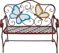 Outdoor Butterfly Garden Bench Garden Bench Aline Corporation 45"X 23" 2 Person