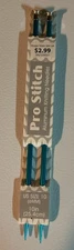 New Pro Stitch 10” Aluminum Knitting Needles US Size 10 (6mm)