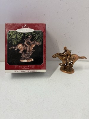 VINTAGE Hallmark Keepsake 1998 Ornament ''Pony Express Rider - The Old West''