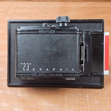 Graflex 23 Graphic 120 Roll Film Back Holder 2x3 6x9 8exp. Knob . For 4x5 Camera