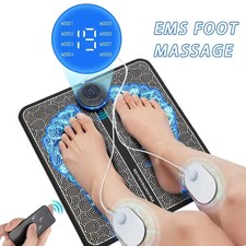 Electric Foot Massager Pad Muscle Relaxation EMS Therapy Fitness Trainer